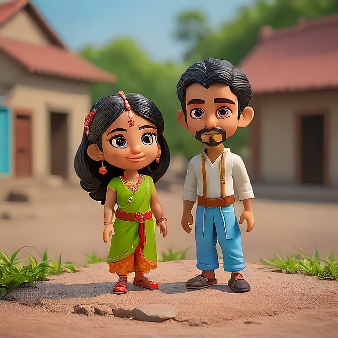 3D cartoon character art